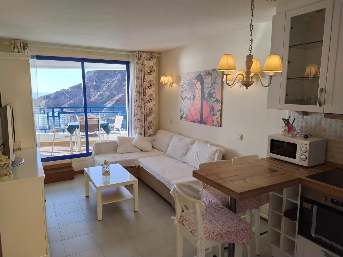 Ocean View Apartment In Taurito, Mogan - Top Floor Exterior foto